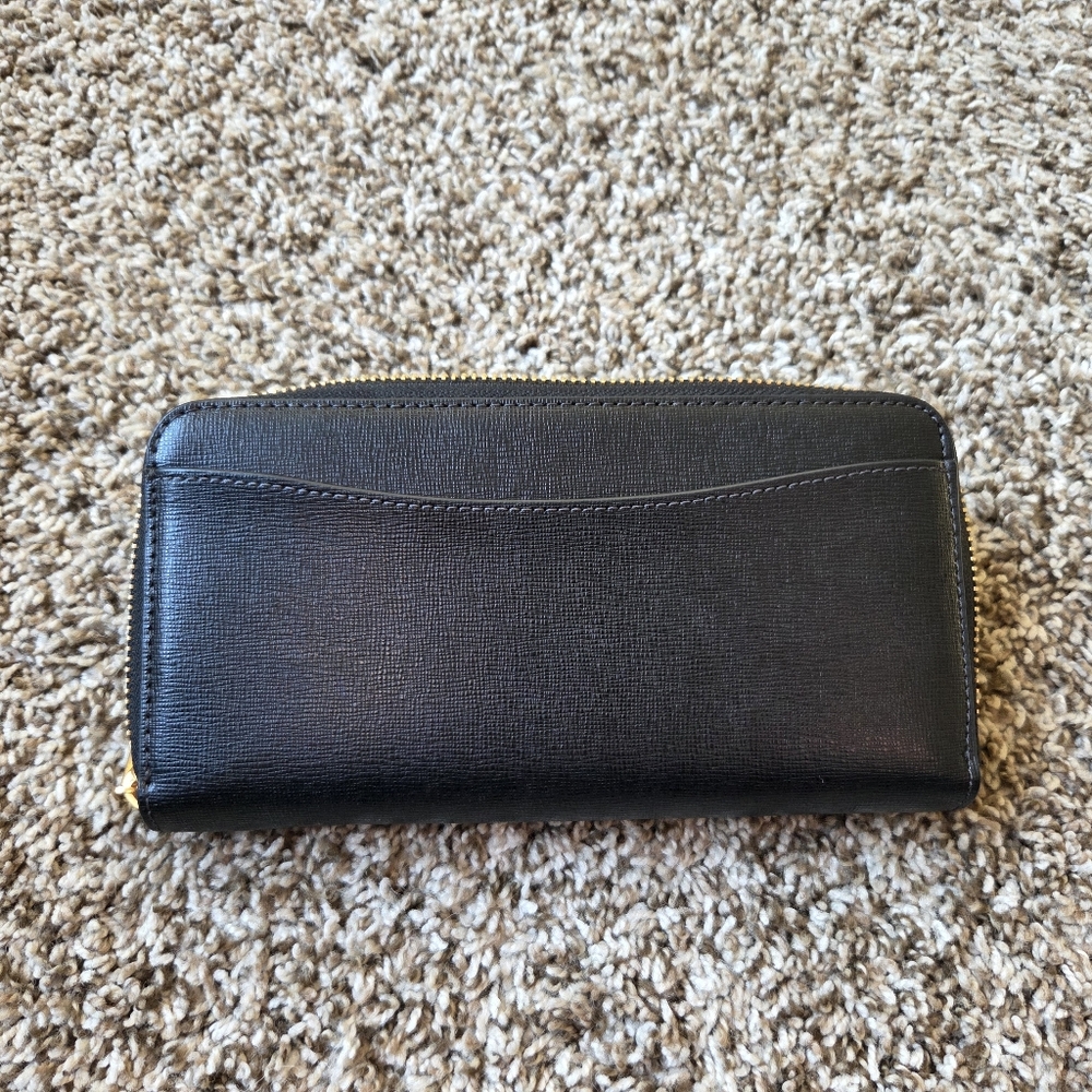 Kate Spade Black Wallet with Gold Accents - Picture 2 of 5